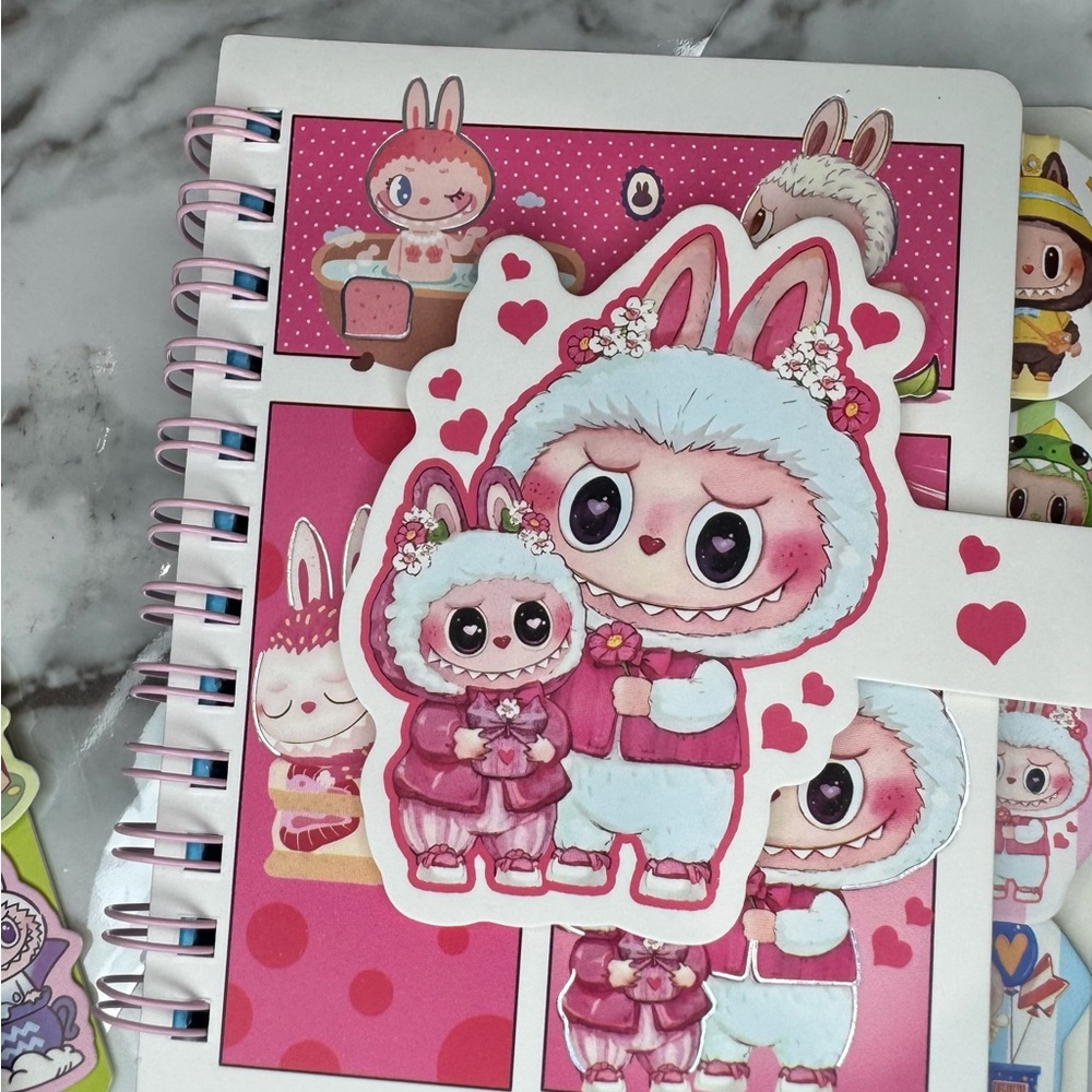 THE MONSTERS Notebooks Set - (2) Plastic Cover, (2) Spiral Colorful - Picture 5 of 15